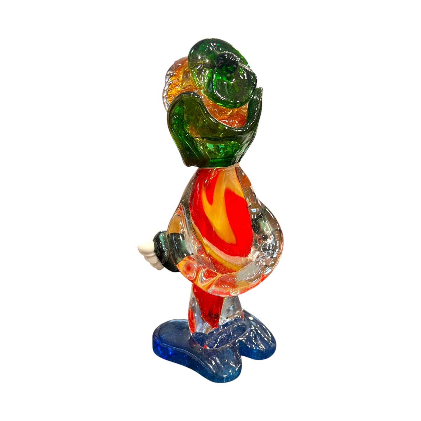 Murano Art Glass - Clown With Cape - Original Sticker - 10.5"