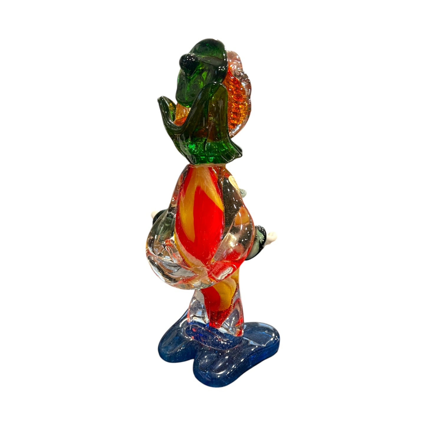 Murano Art Glass - Clown With Cape - Original Sticker - 10.5"