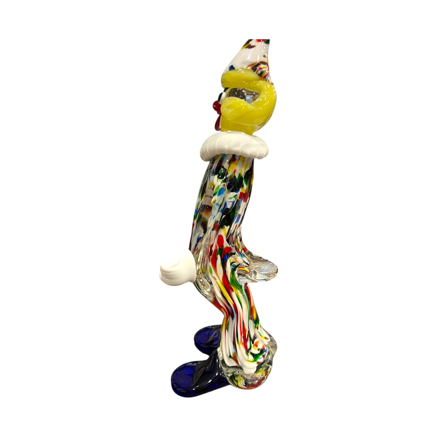 Murano Art Glass - Clown Holding Squirt Bottle - 12"