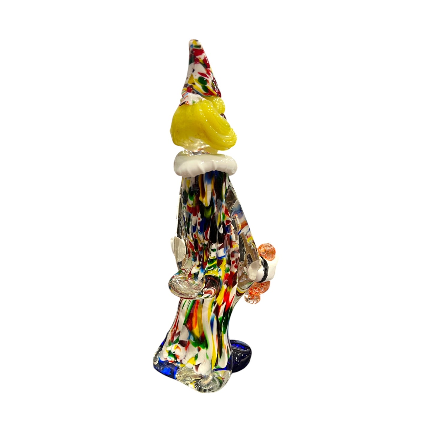 Murano Art Glass - Clown Holding Squirt Bottle - 12"