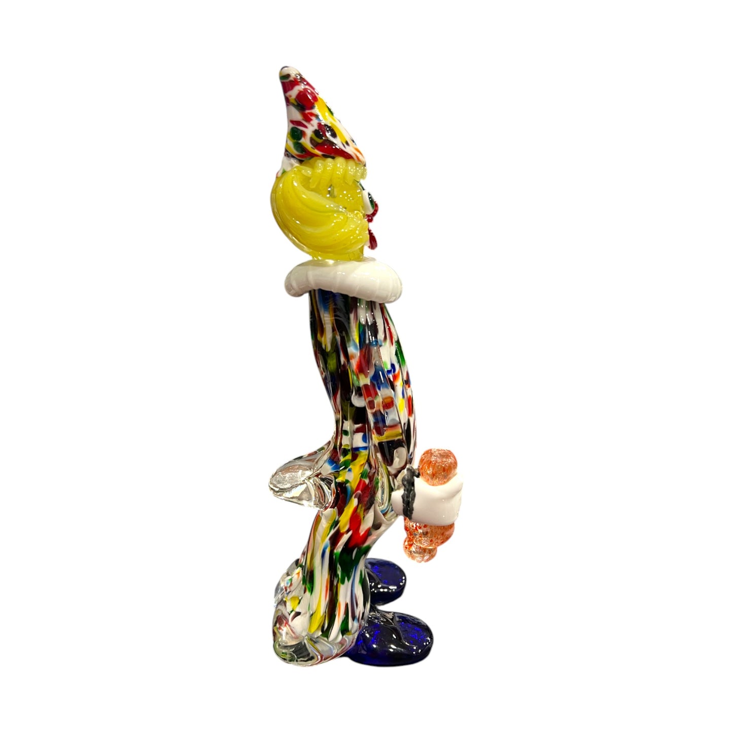 Murano Art Glass - Clown Holding Squirt Bottle - 12"