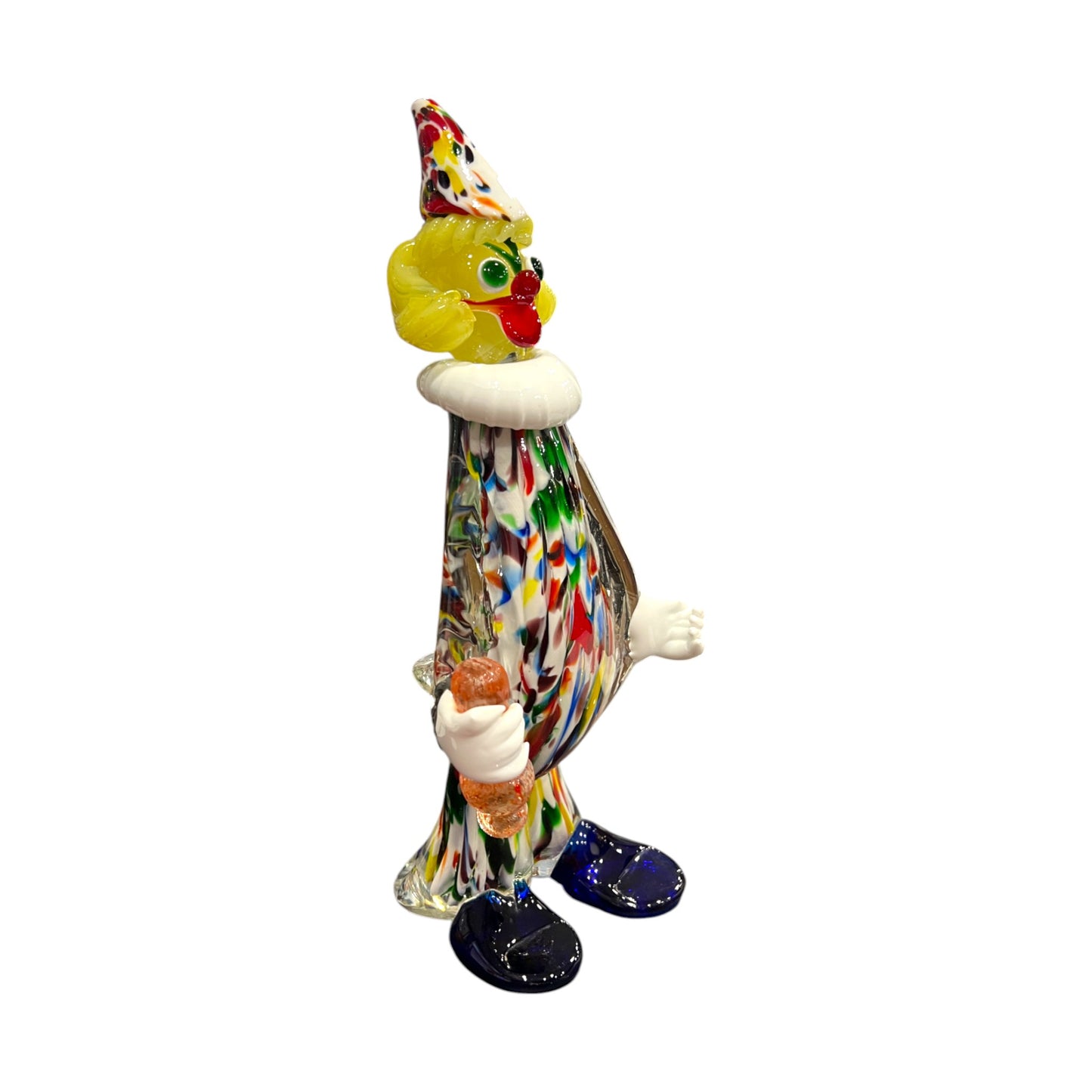Murano Art Glass - Clown Holding Squirt Bottle - 12"