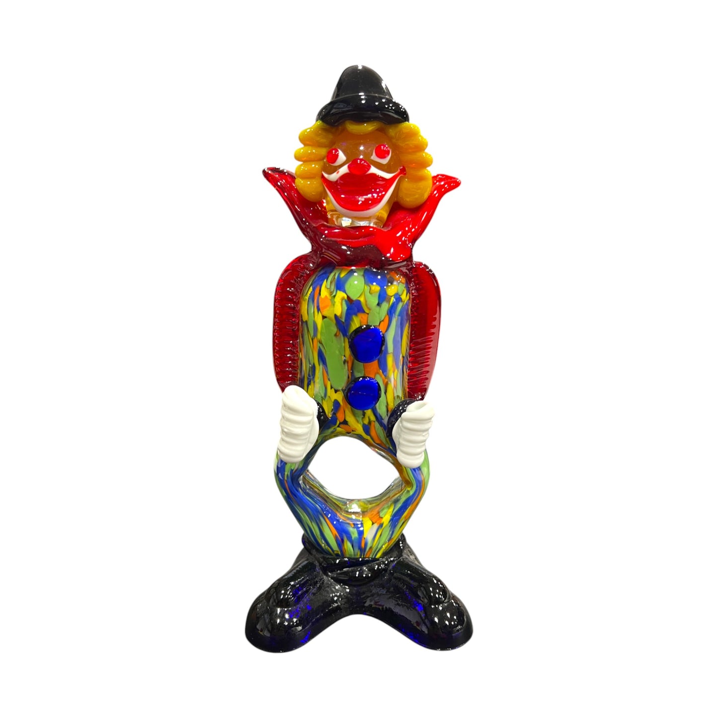Murano Art Glass - Clown Bow-Legged - 9.5