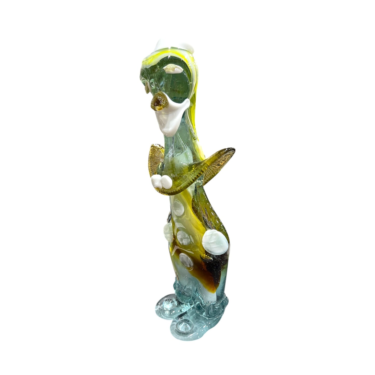 Murano Art Glass - Clown With White Buttons - 13"