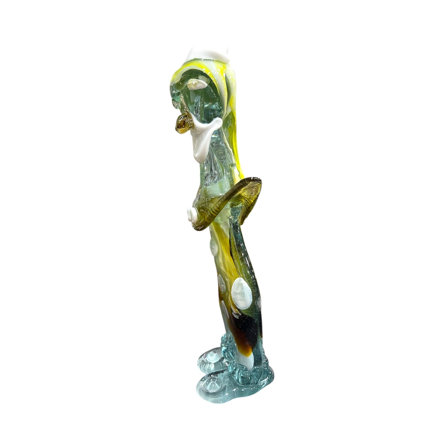 Murano Art Glass - Clown With White Buttons - 13"