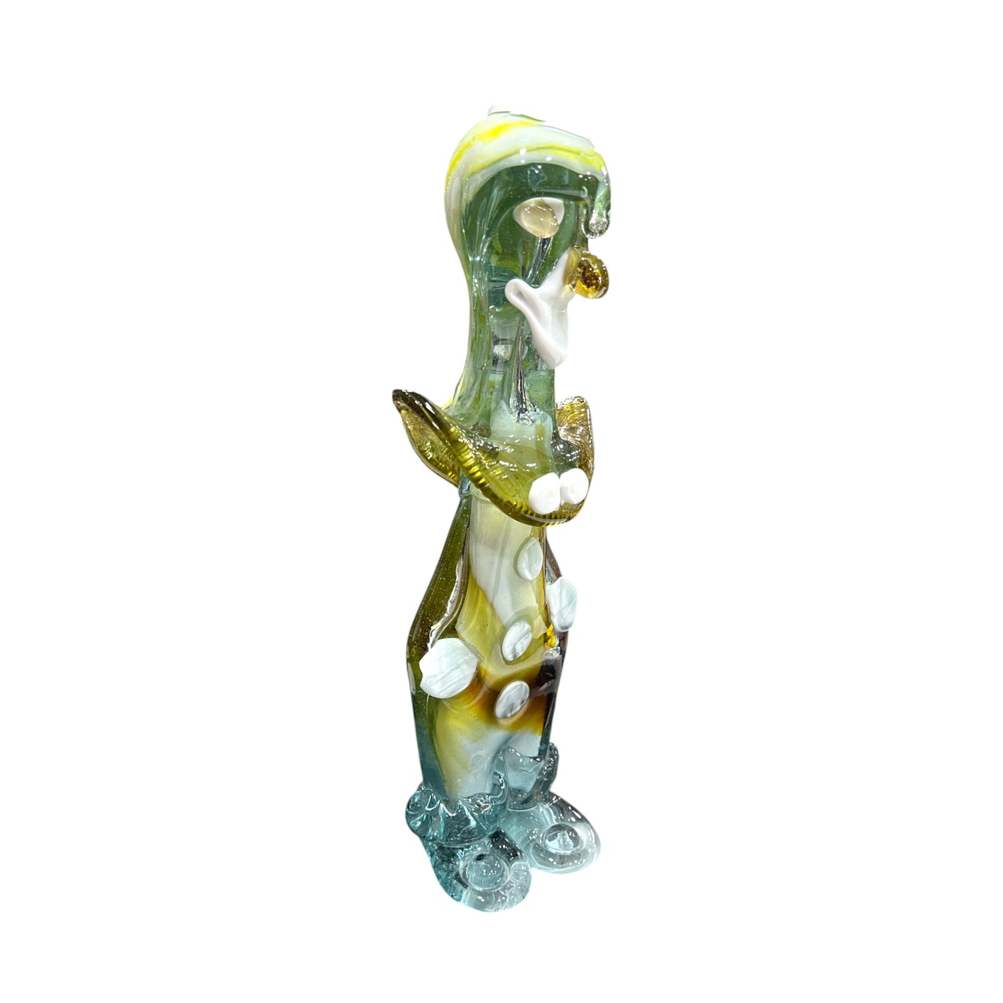 Murano Art Glass - Clown With White Buttons - 13"