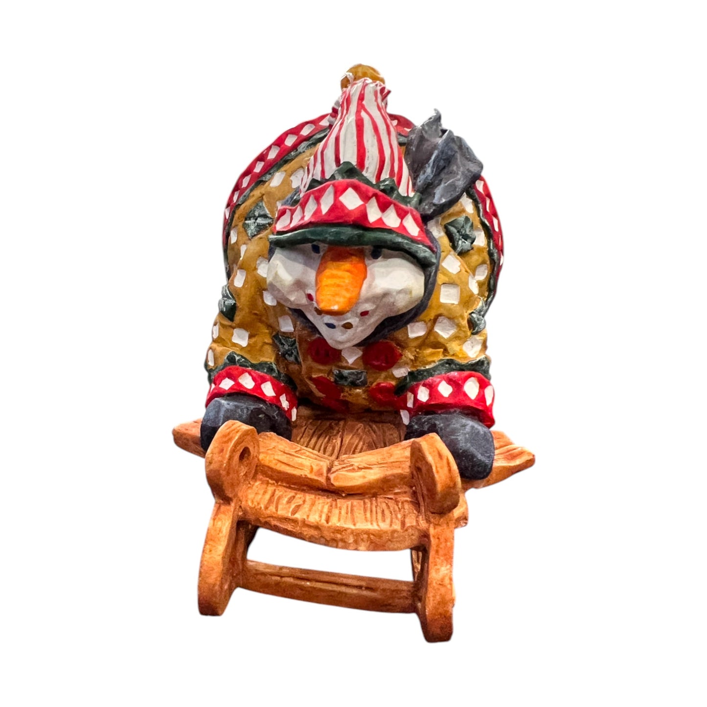 Department 56 - Snowball Riding A Sled - Christmas Ornament - 5"
