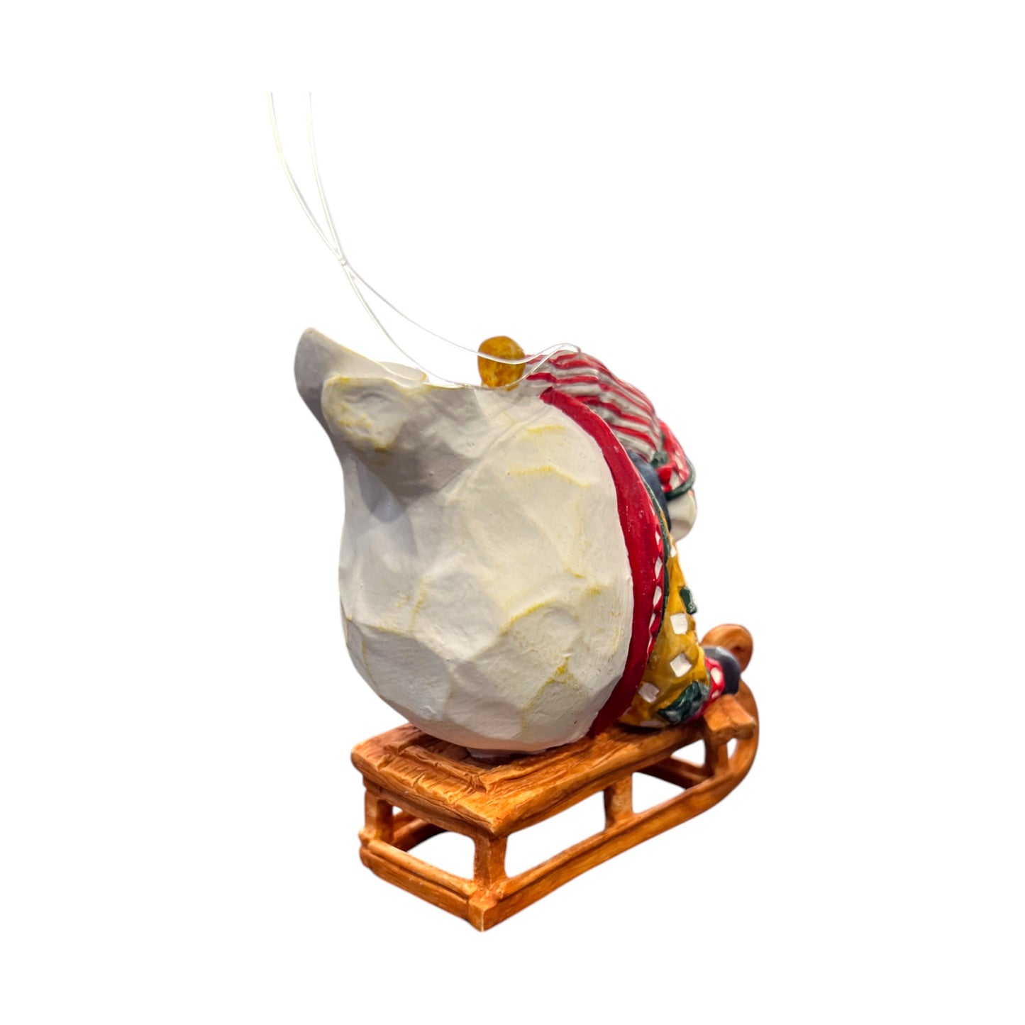 Department 56 - Snowball Riding A Sled - Christmas Ornament - 5"