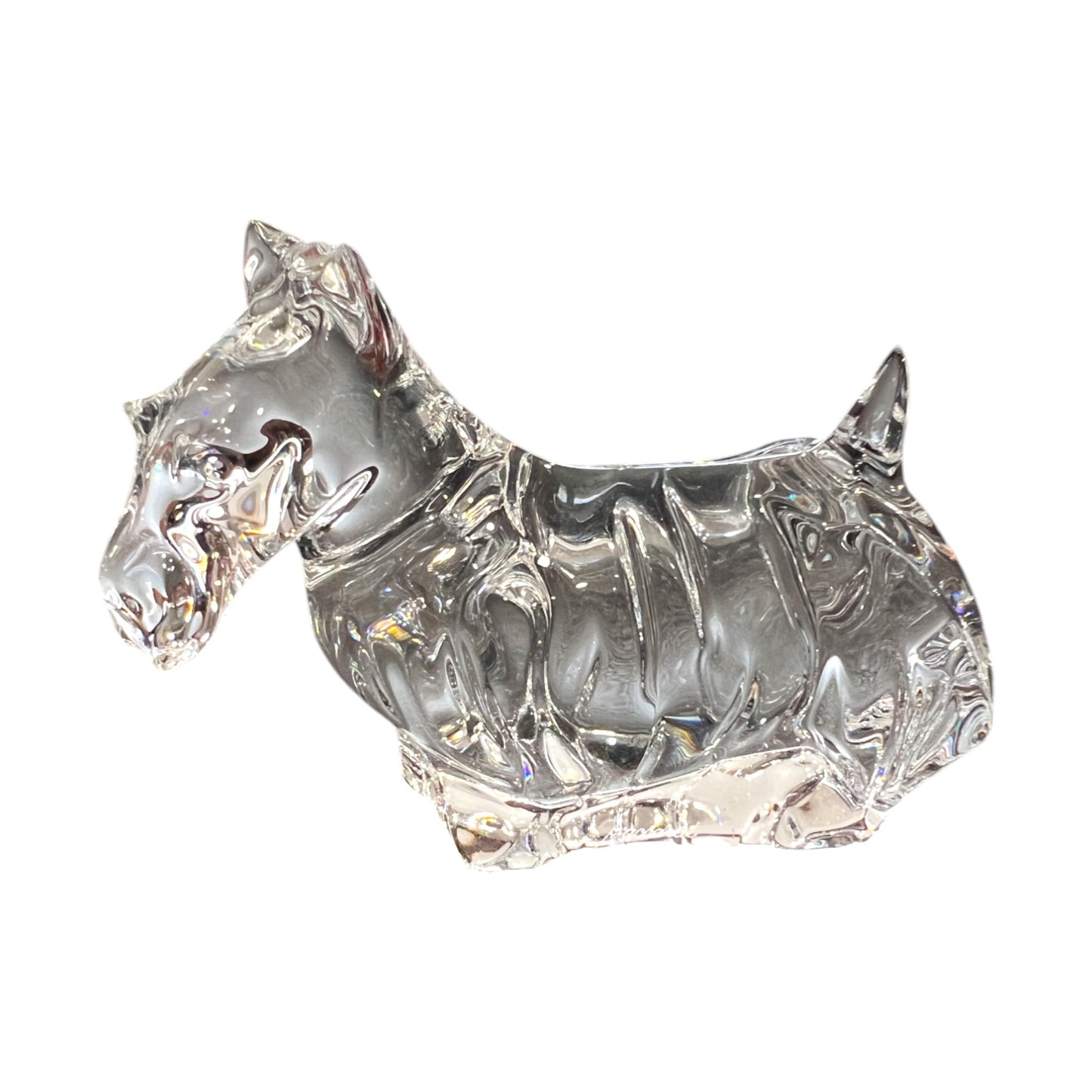 Baccarat Crystal - Scottish Terrier - Vintage - Signed - 3.25"