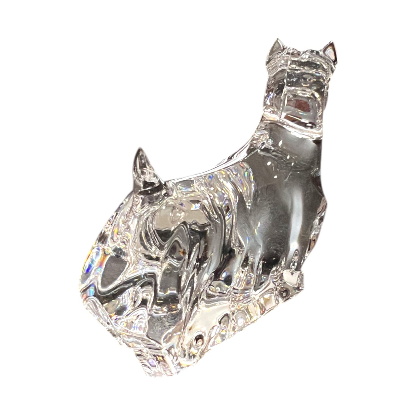 Baccarat Crystal - Scottish Terrier - Vintage - Signed - 3.25"