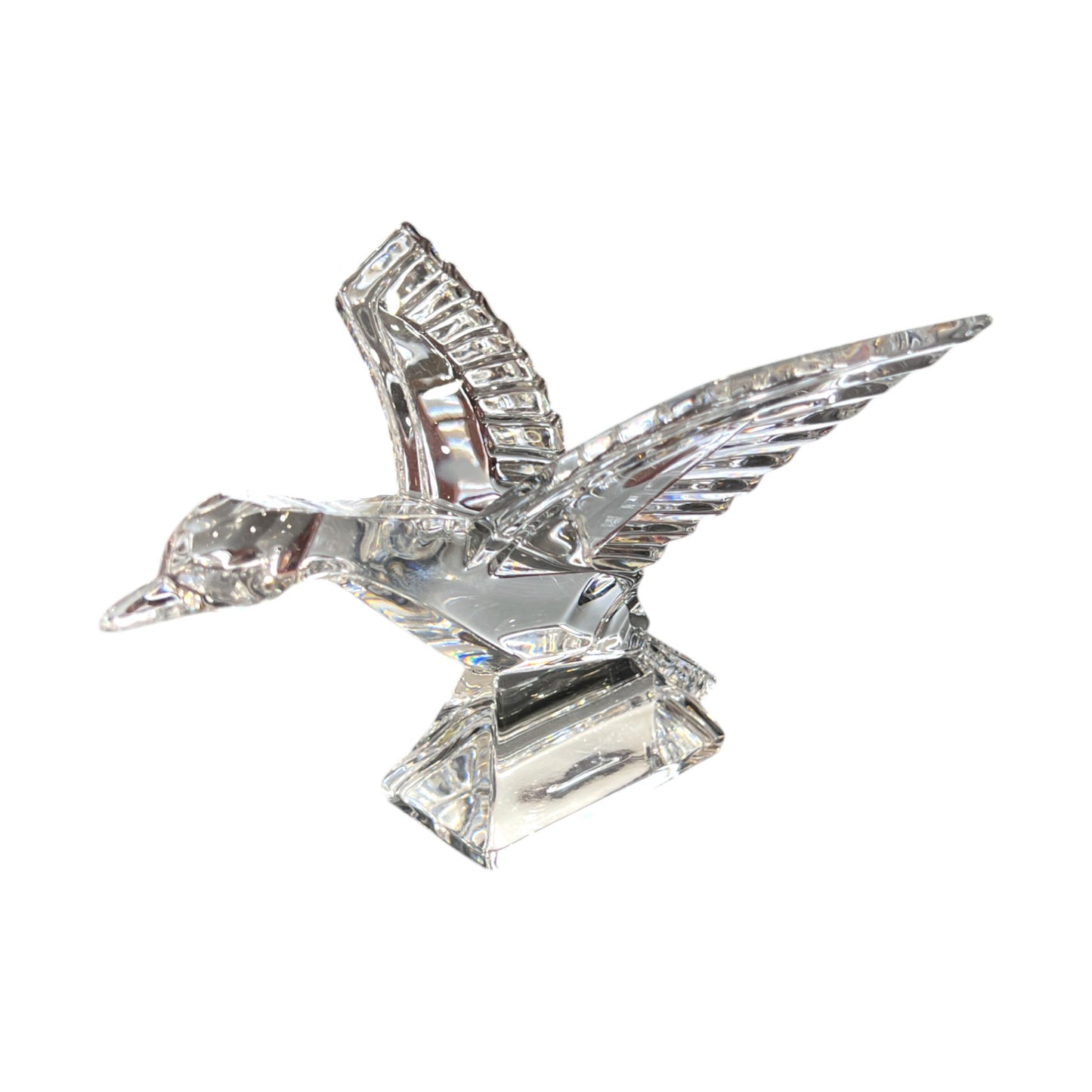 JG Durand - Crystal Flying Duck Figurine - 4.5"