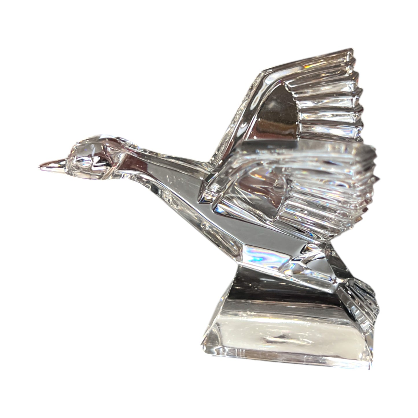 JG Durand - Crystal Flying Duck Figurine - 4.5"