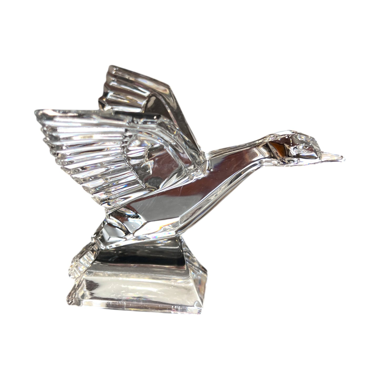JG Durand - Crystal Flying Duck Figurine - 4.5"