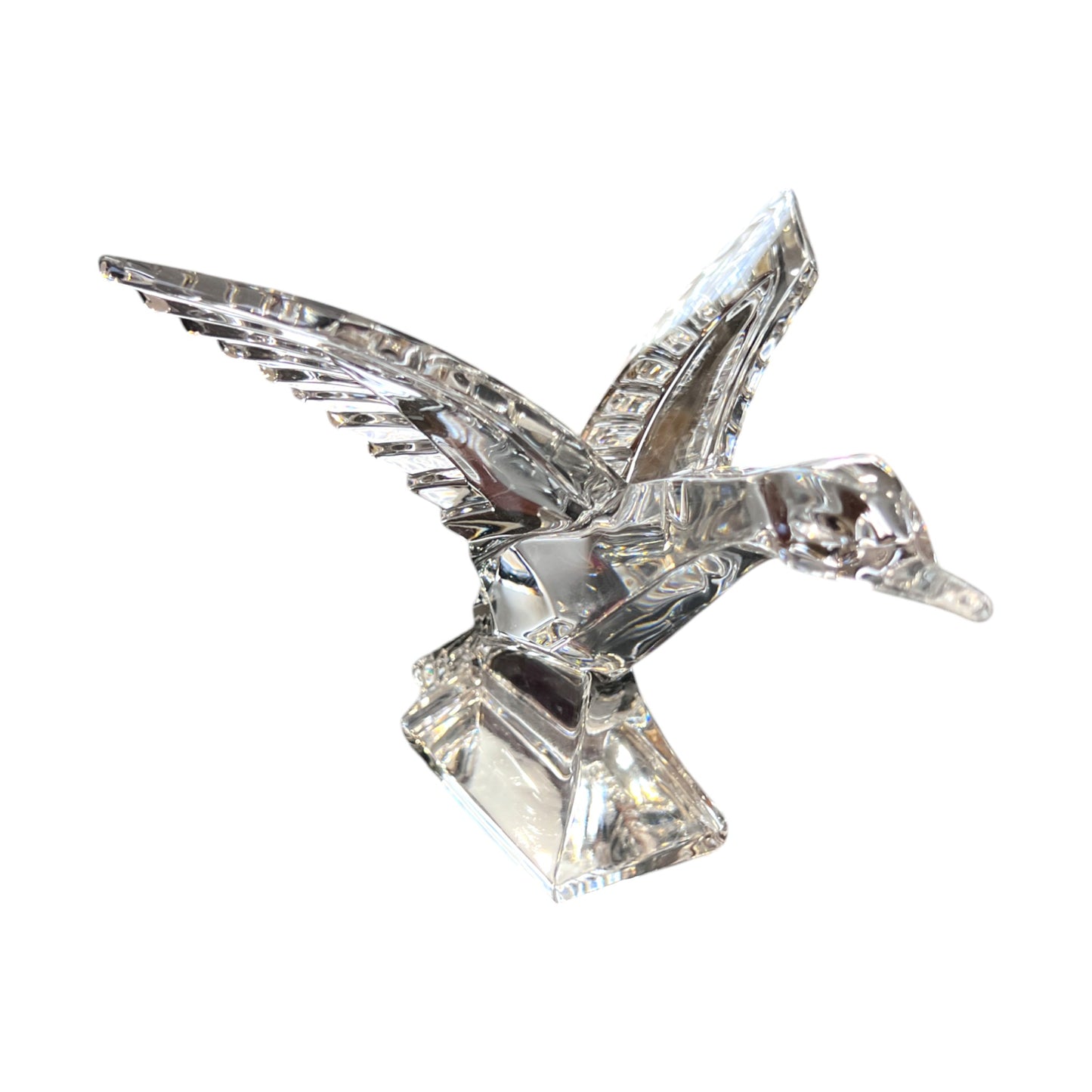 JG Durand - Crystal Flying Duck Figurine - 4.5"