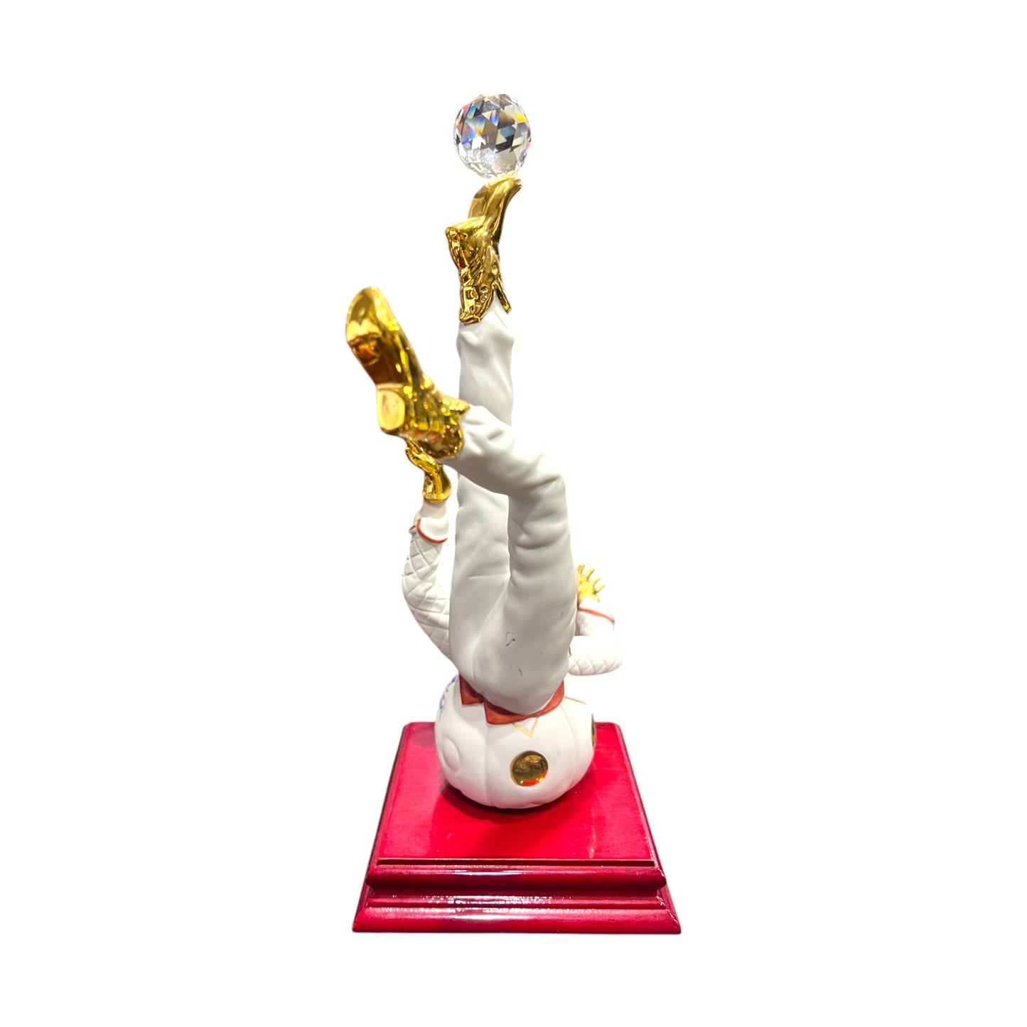 Vattorio Sabadin - Clown On A Ball With Swarovski Crystal Ball - 13"