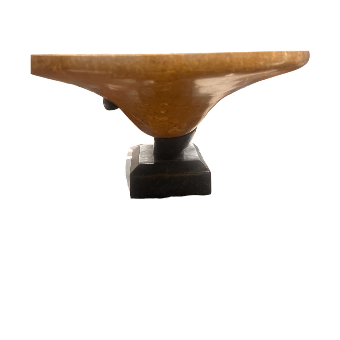Maitland Smith - Tessellated Stone Compote On Marble Pedestal - 9"