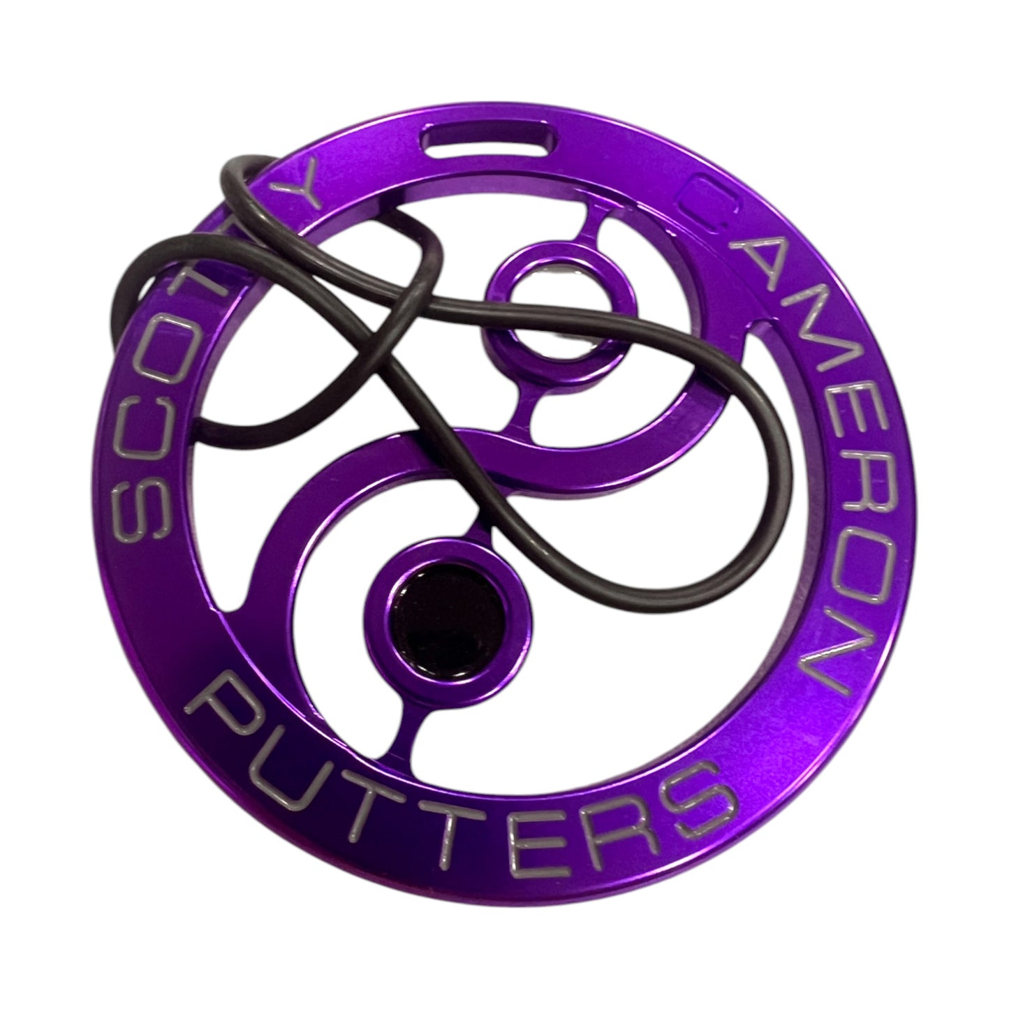 Scotty Cameron - 2012 Mardi Gras Yin Yang Bag Tag - New In Bag - 4"