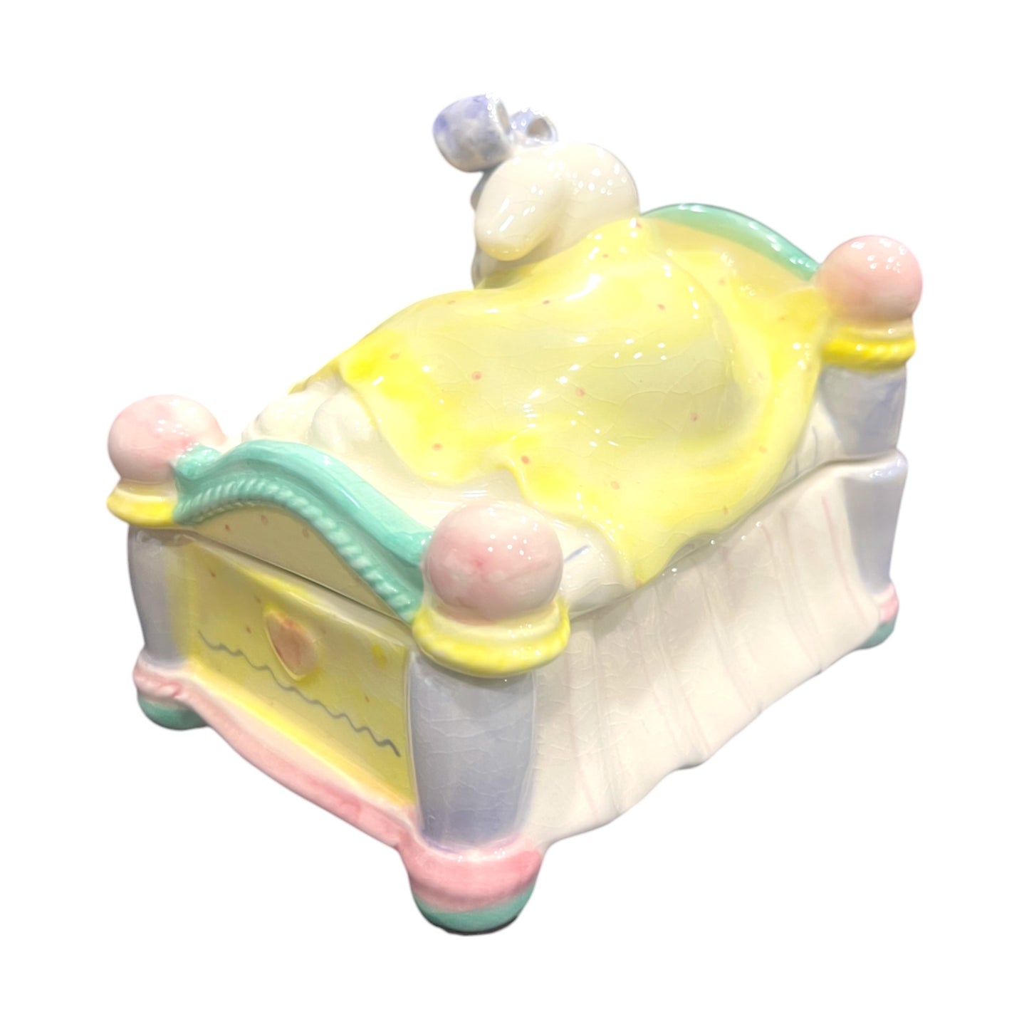 Fitz & Floyd - Easter - Under The Covers Trinket Box - 1992 - 5.5"