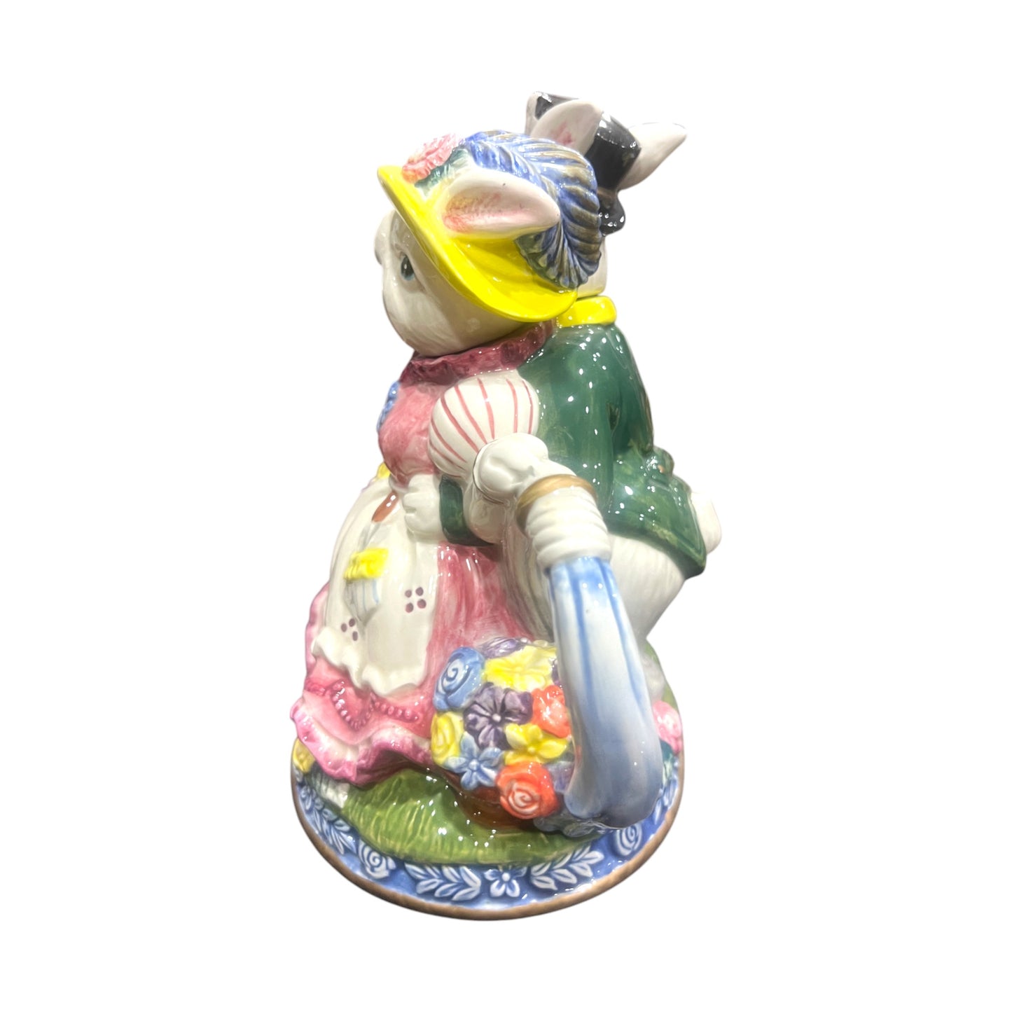 Fitz & Floyd - Omnibus - Easter - Rabbits Teapot - 1996 - 8"