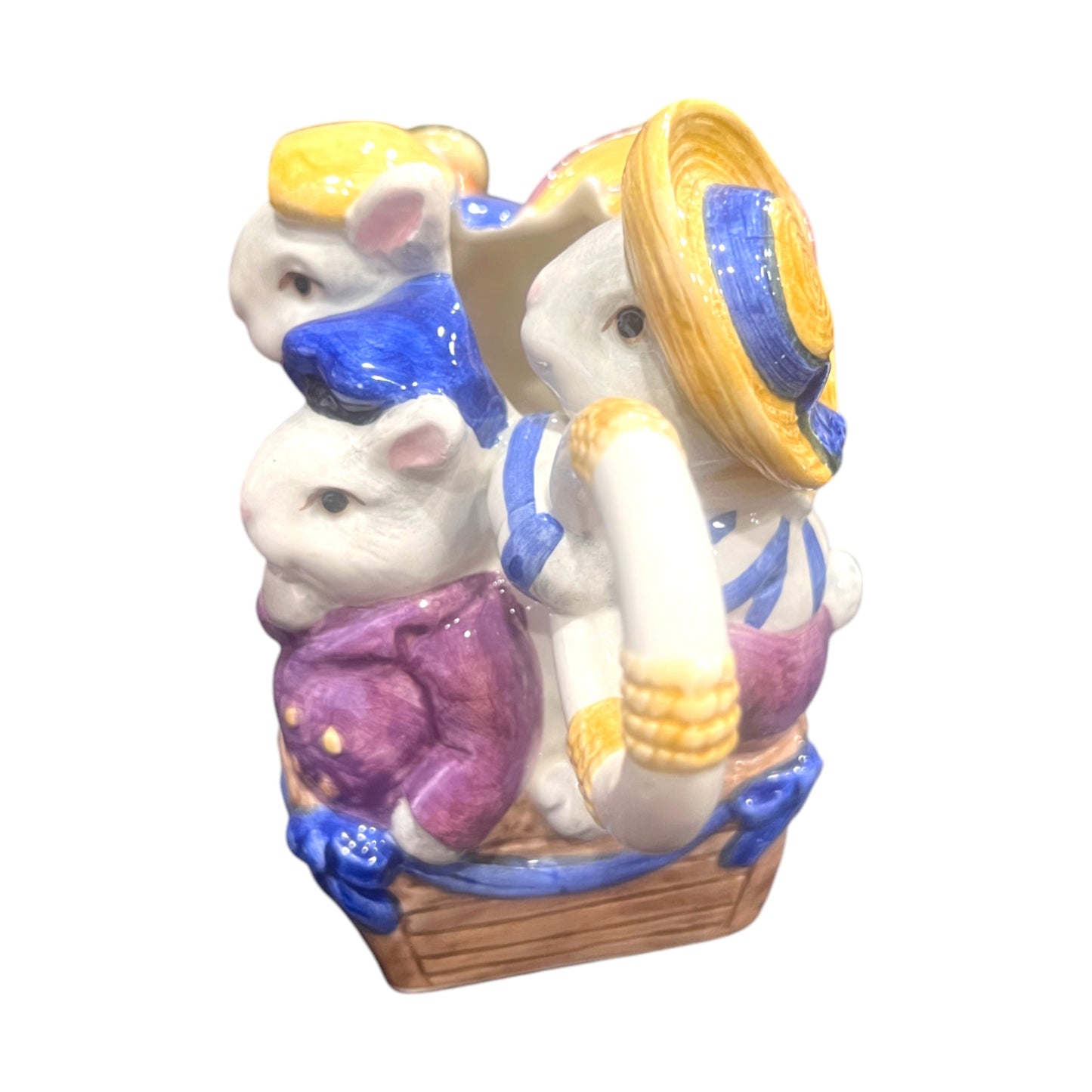 Fitz & Floyd - Easter - Mice Creamer - 4.5