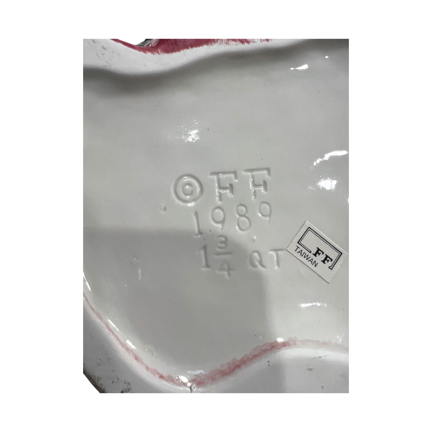 Fitz & Floyd - Christmas - Santa Claus Sleeping Elf Pitcher - 1989 - 7.5"