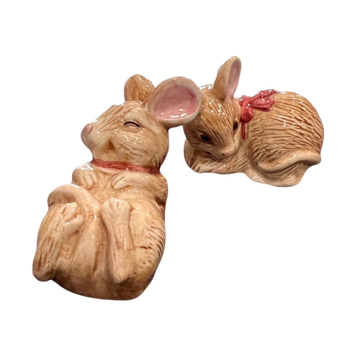 Fitz & Floyd - Christmas - Not Even A Mouse Salt Pepper Shakers - 3.5"