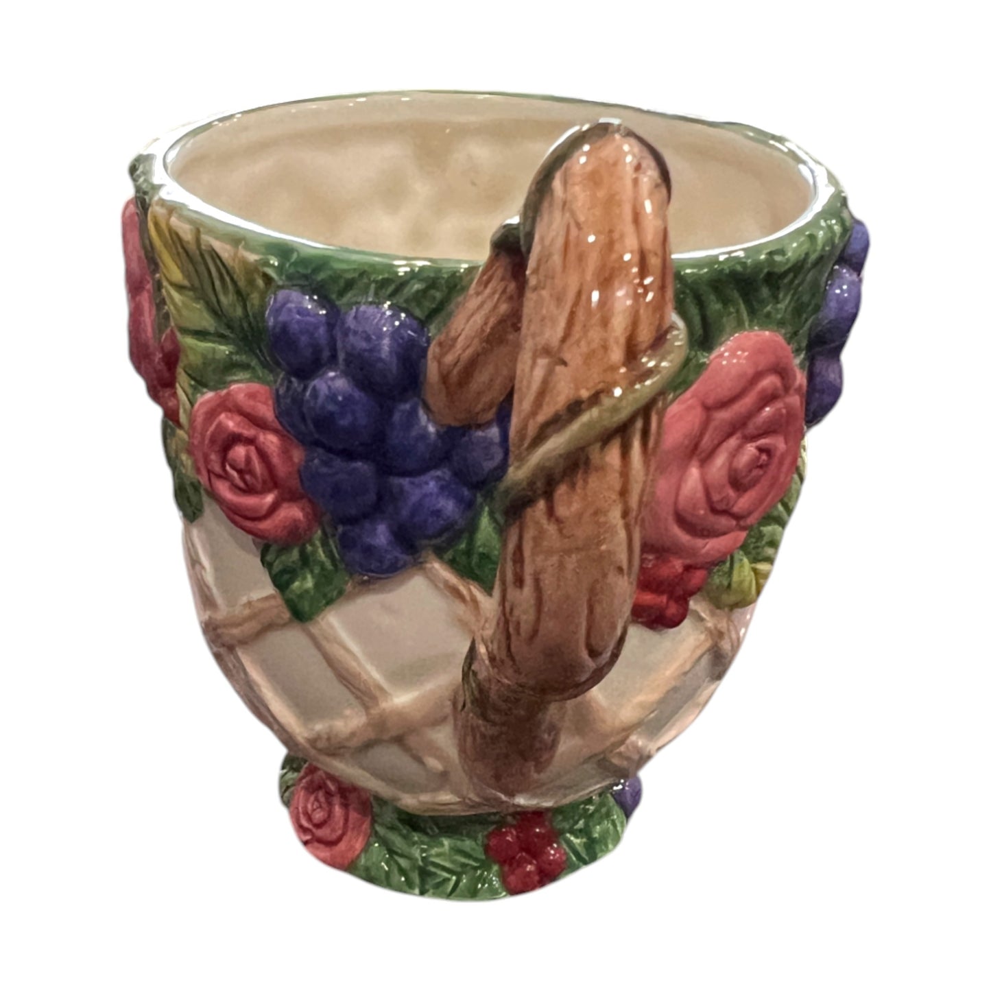 Fitz & Floyd - Rose Garland Coffee Mug - 1994 - 5"