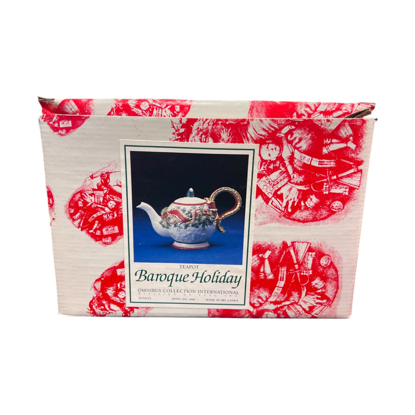 Fitz & Floyd - Christmas - Baroque Holiday Teapot - 6"