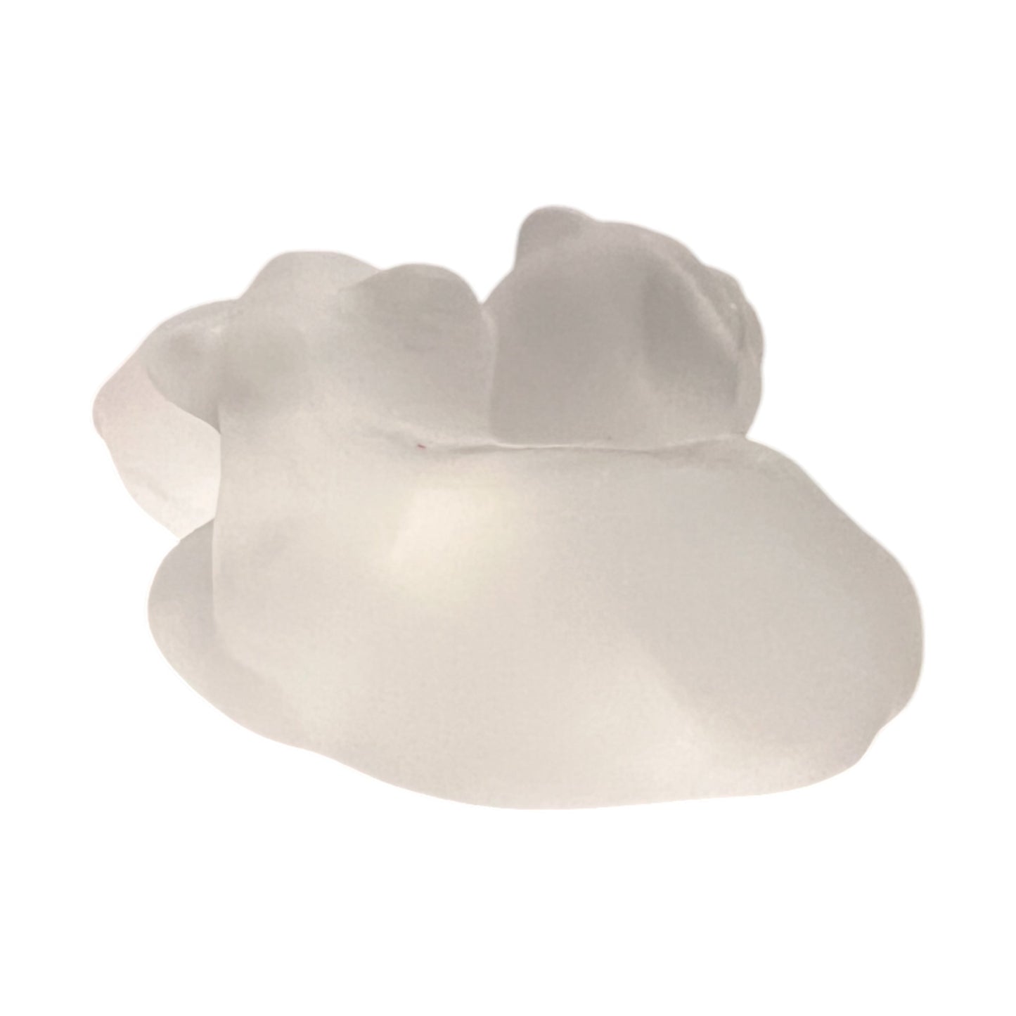 Frosted Glass - Cuddling Cats Figurine - 1.5"