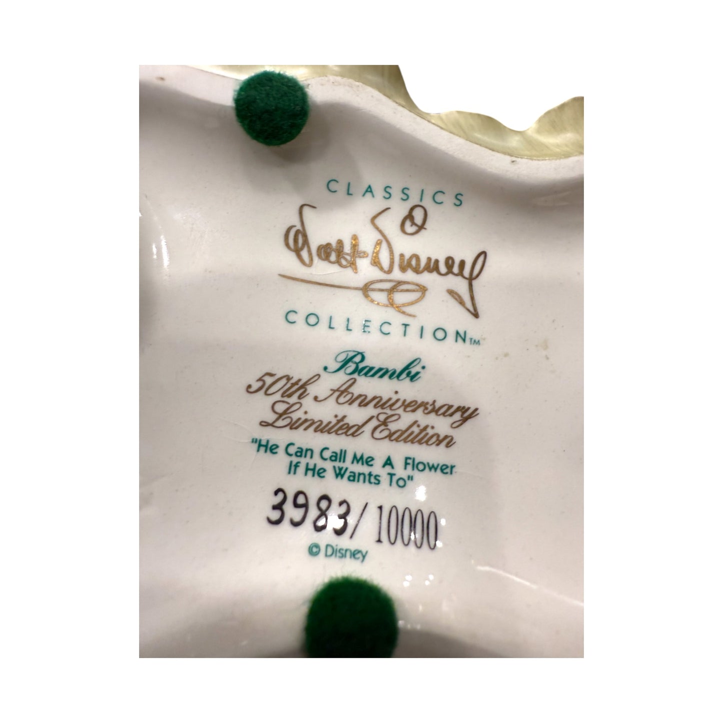 Walt Disney Classic - Bambi - He Can Call Me A Flower If He Wants Too - 6.5"