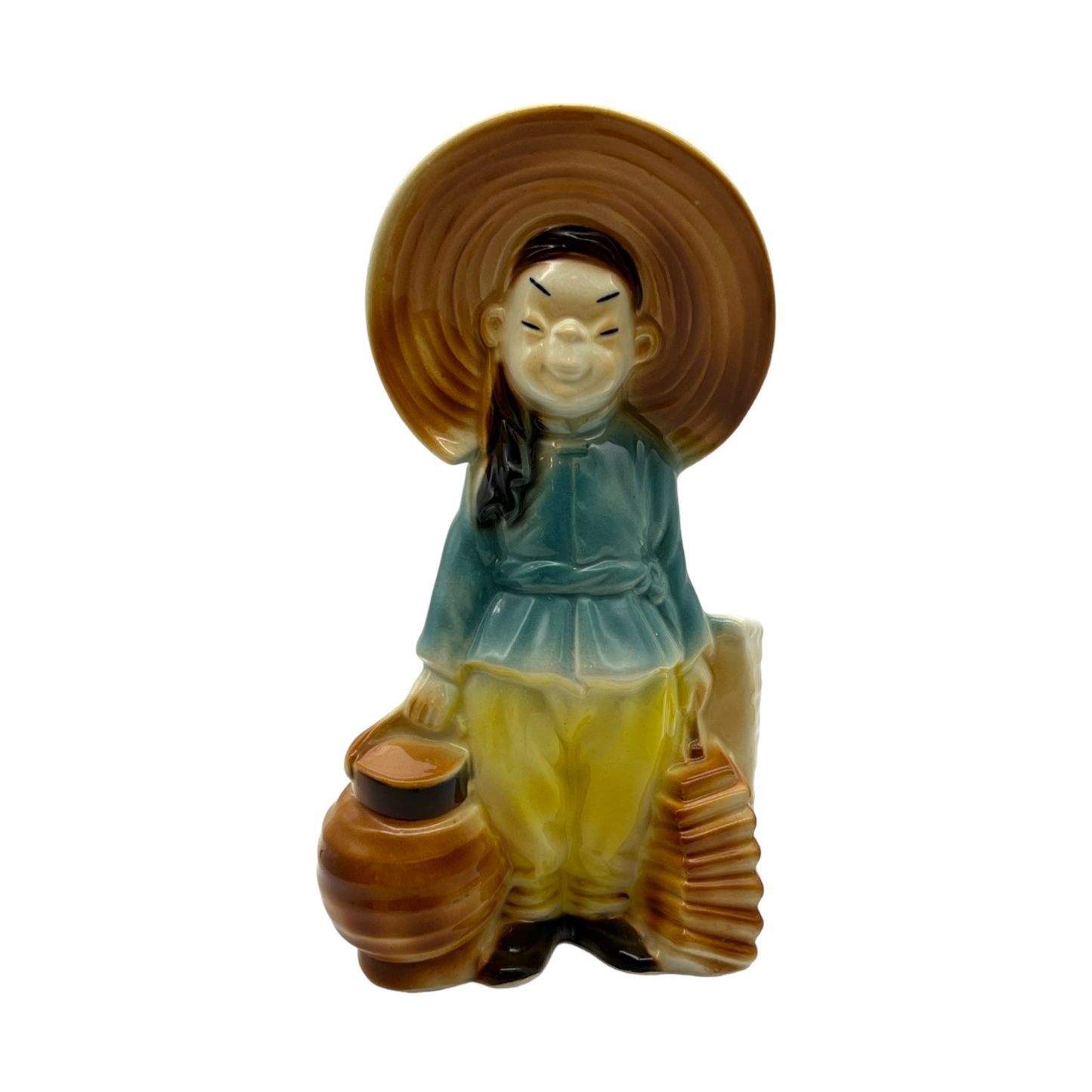 Royal Copley - Oriental Boy With Hat - 7.75"