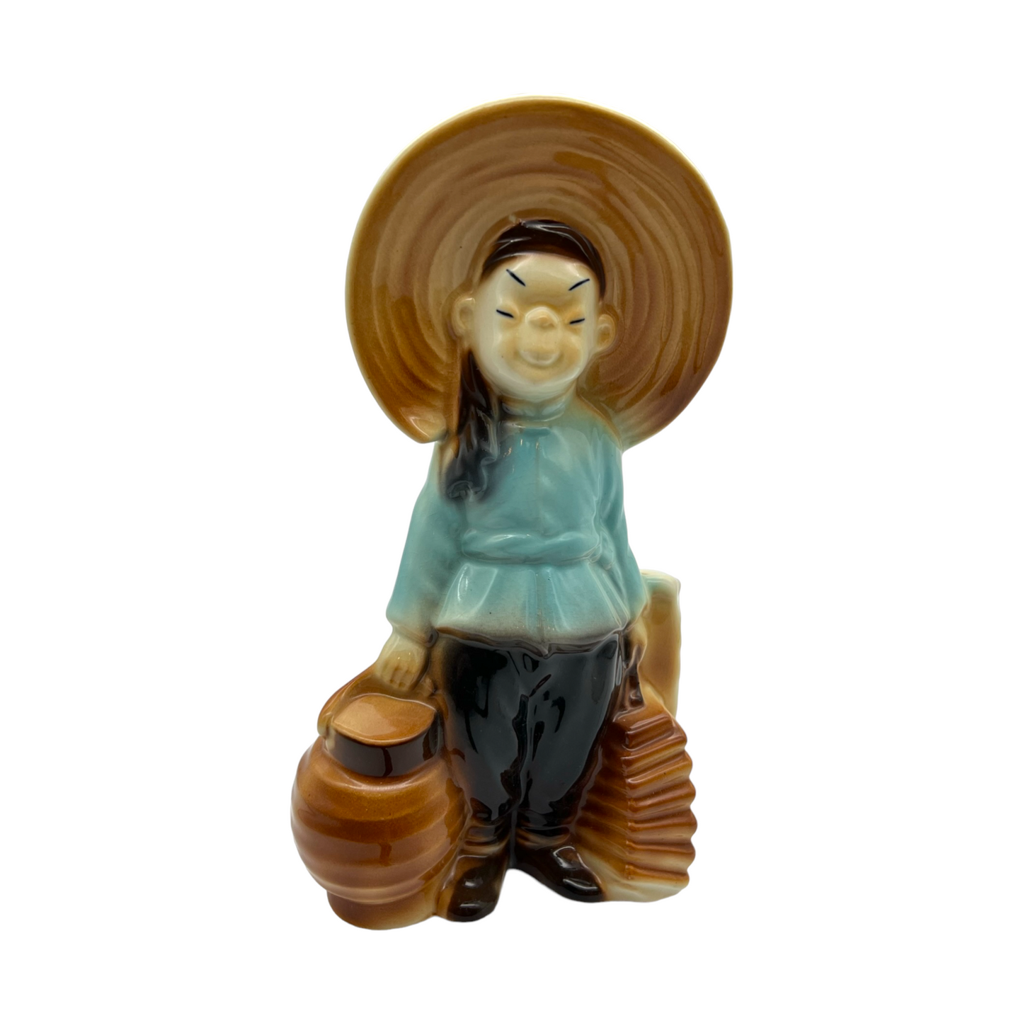 Royal Copley - Oriental Boy With Hat - 7.75"