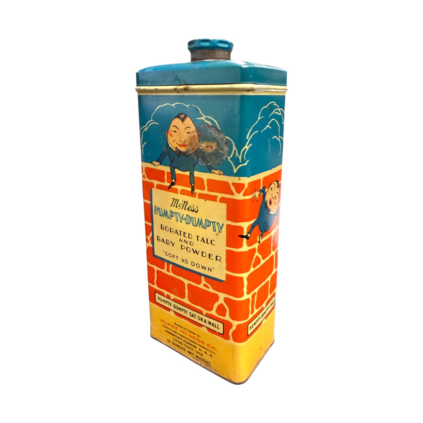 Furst-McNess Co - Humpty Dumpty - Borated Talc & Baby Powder - 8"