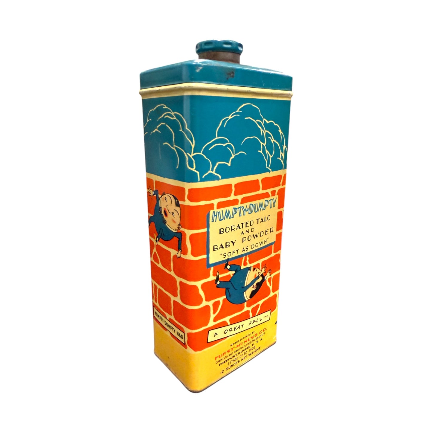 Furst-McNess Co - Humpty Dumpty - Borated Talc & Baby Powder - 8"