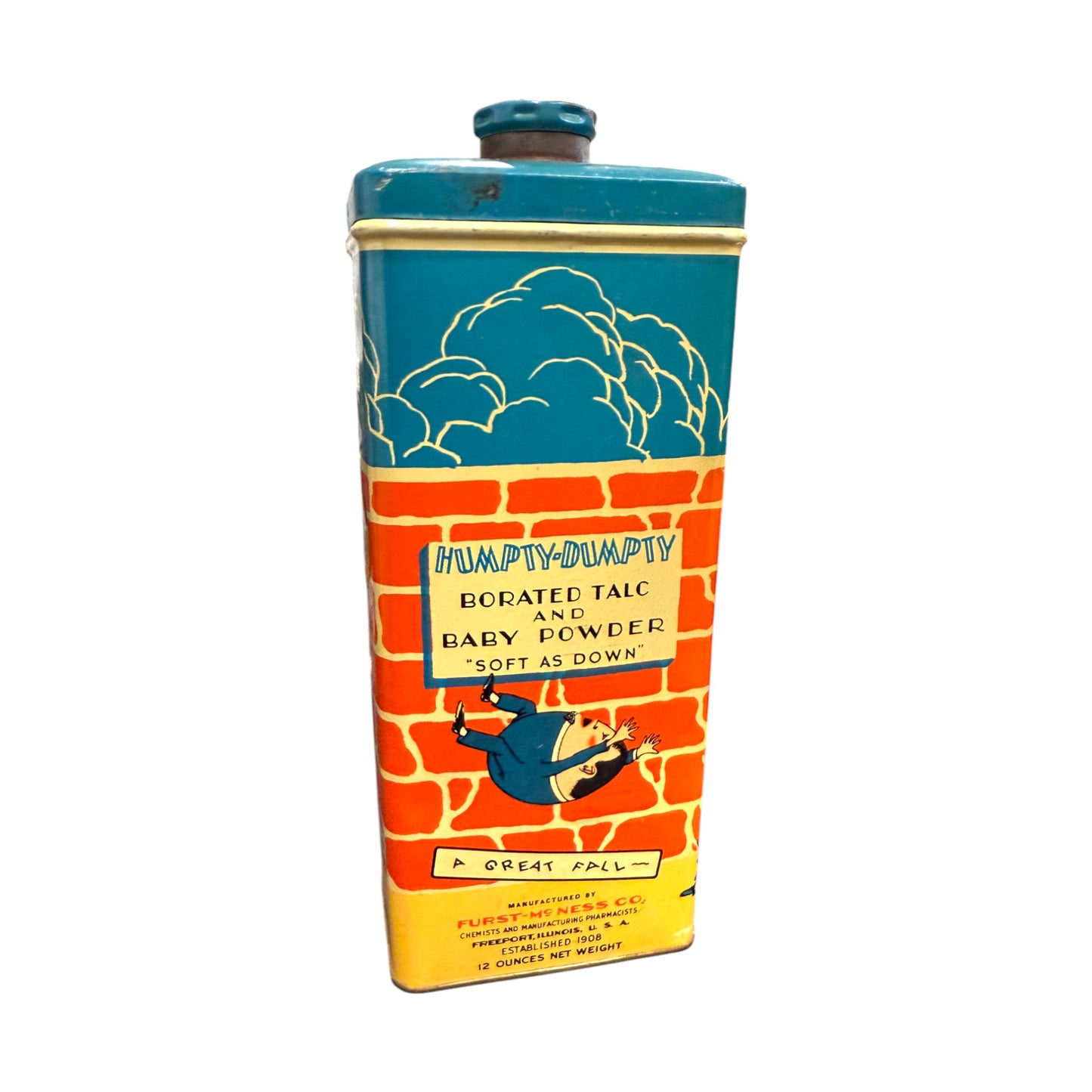 Furst-McNess Co - Humpty Dumpty - Borated Talc & Baby Powder - 8"