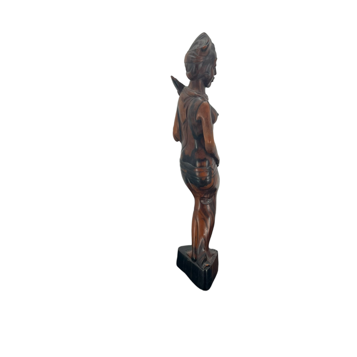 Hand Carved Oriental Lady Statue - 17"