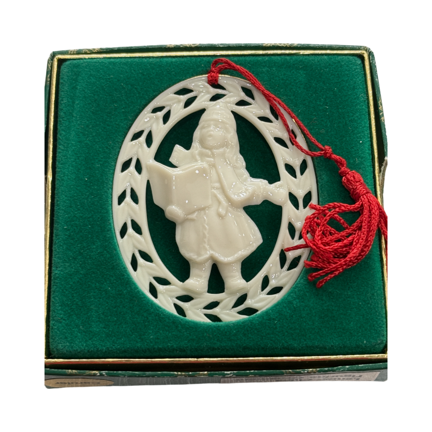 Lenox Bone China - Figurine Ornament Caroler - 3"