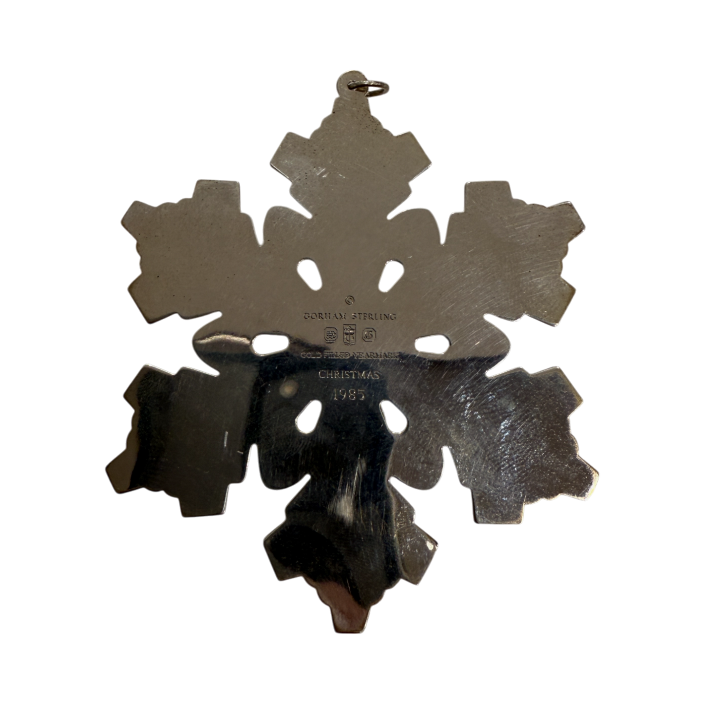 Gorham Sterling Silver - 1985 Annual Snowflake Ornament - 3.5"