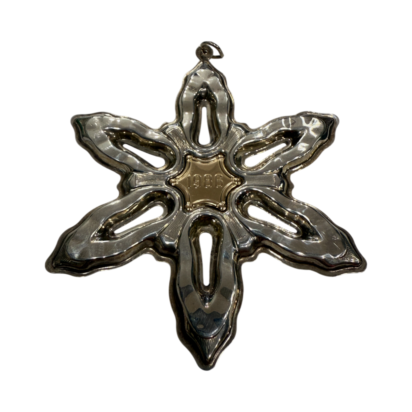 Gorham Sterling Silver - 1986 Annual Snowflake Ornament - 3.5"