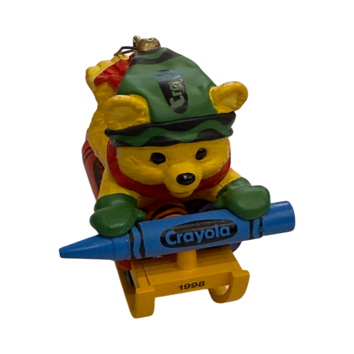 Hallmark Keepsake - Crayola Bright Sledding Colors Ornament - 1998 - 2"