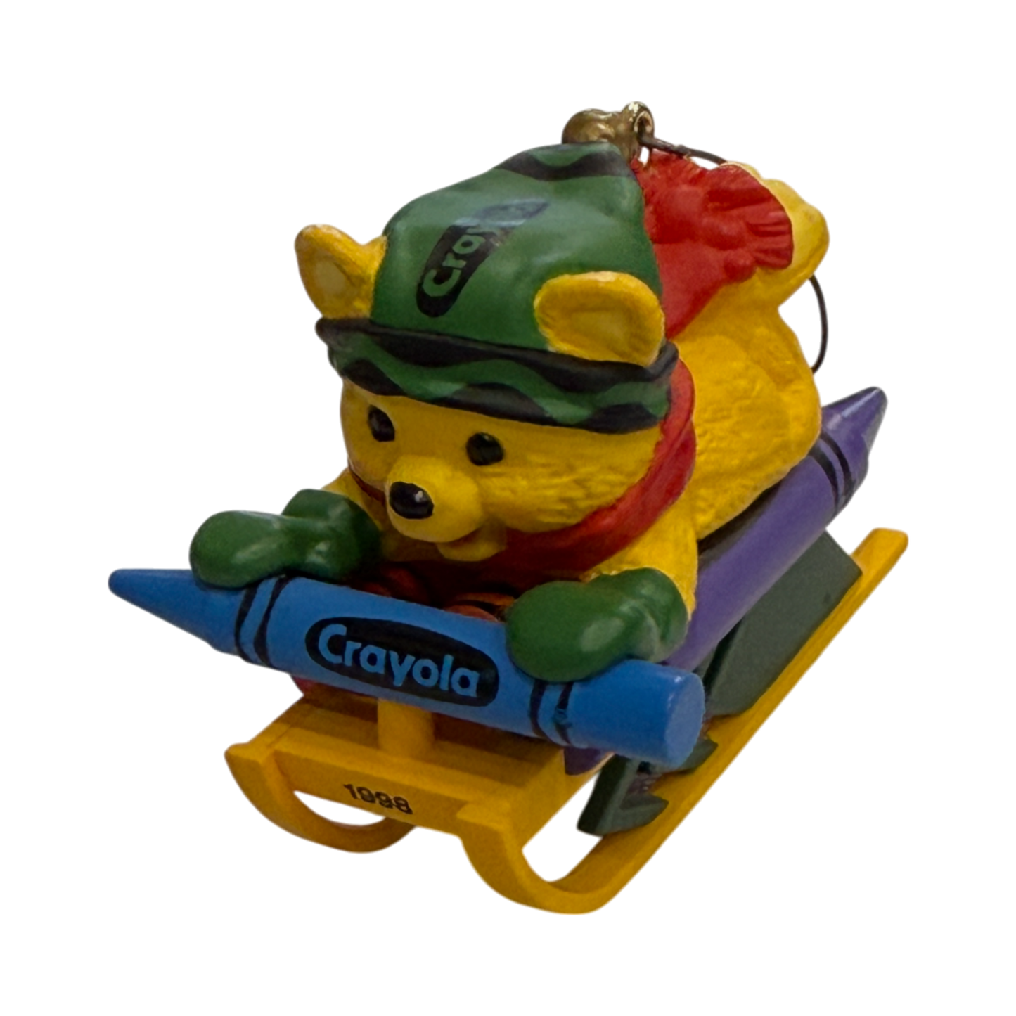 Hallmark Keepsake - Crayola Bright Sledding Colors Ornament - 1998 - 2"