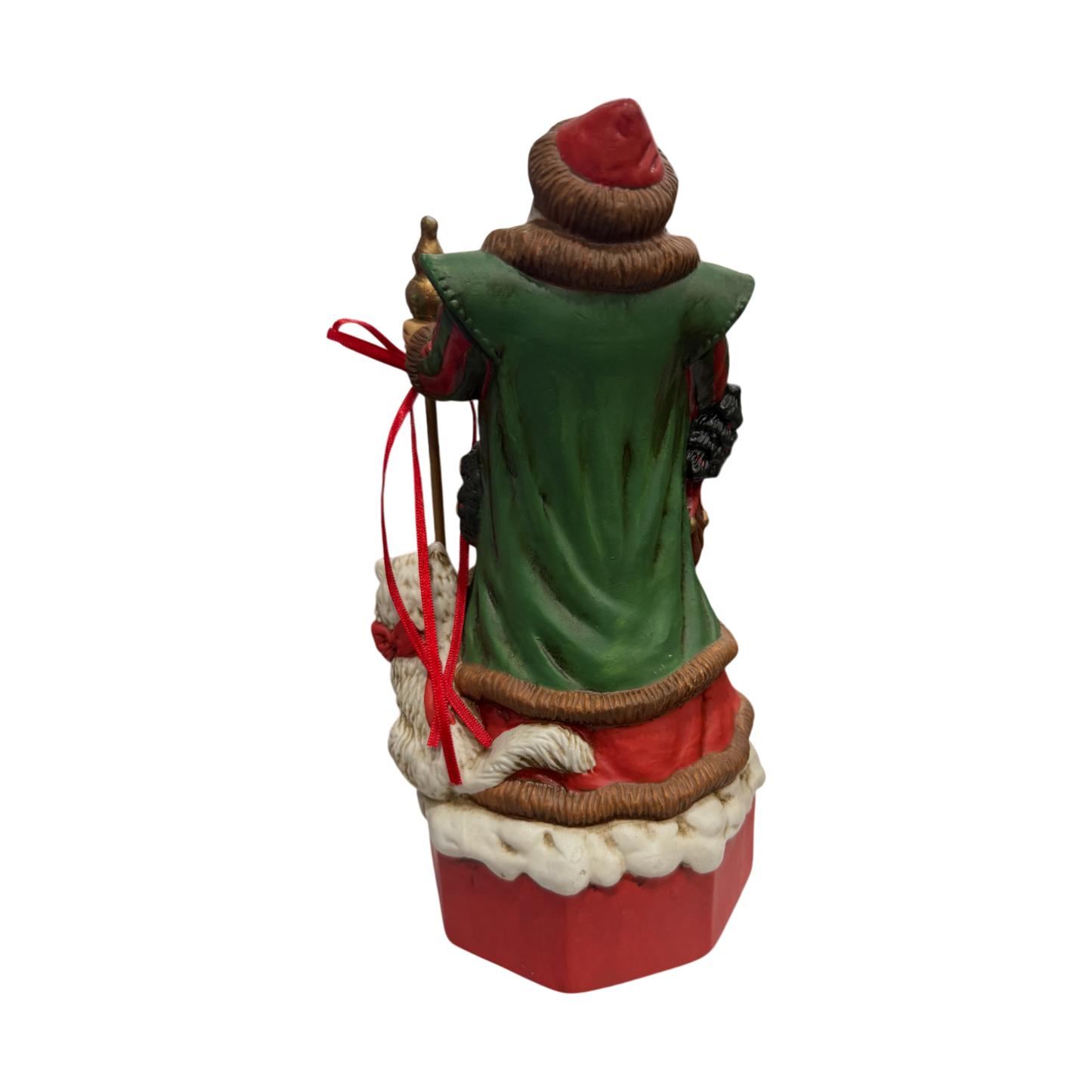 Merry Ole Soul Santa Music Box Figurine - Play Santa Coming To Town - 1993 - 11"