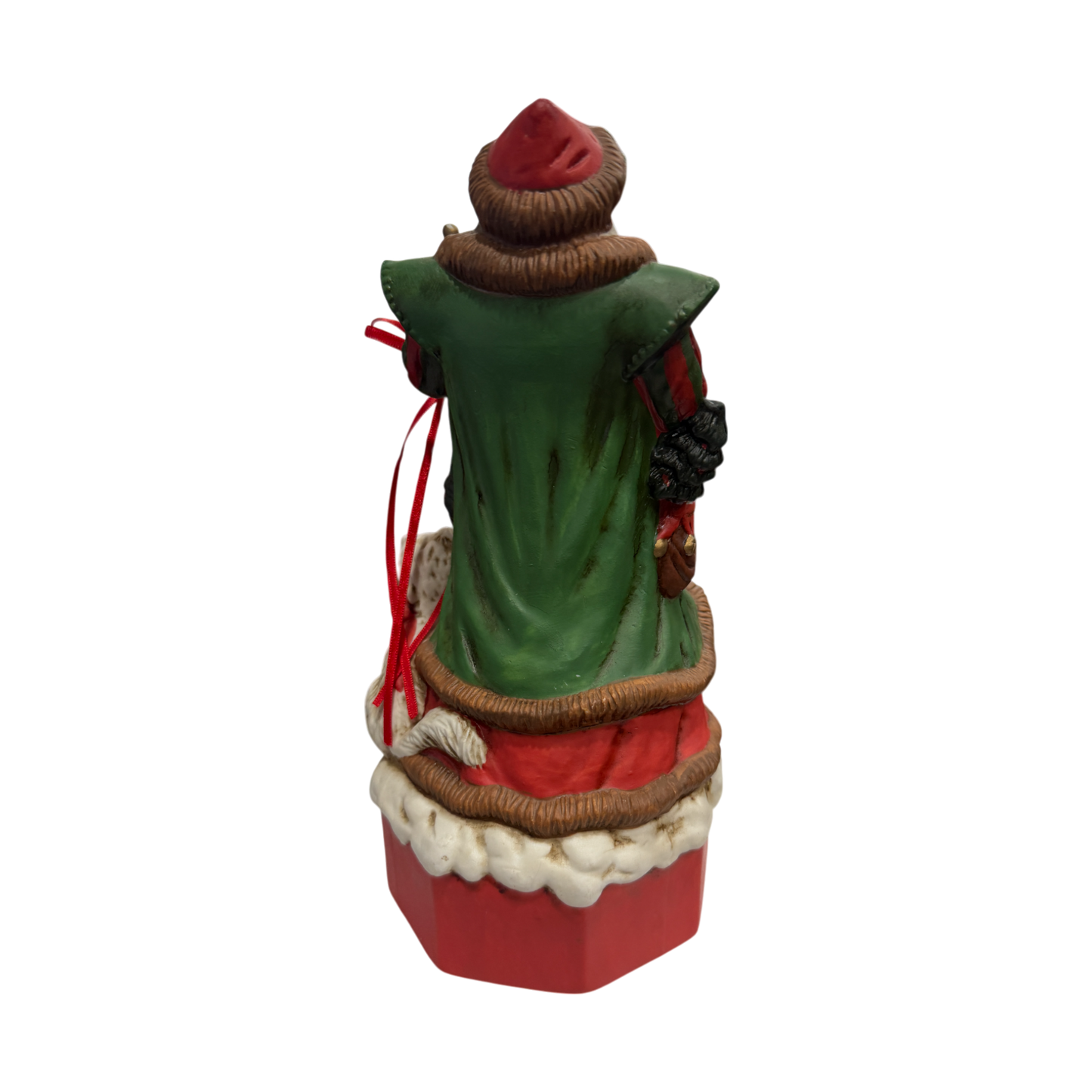 Merry Ole Soul Santa Music Box Figurine - Play Santa Coming To Town - 1993 - 11"
