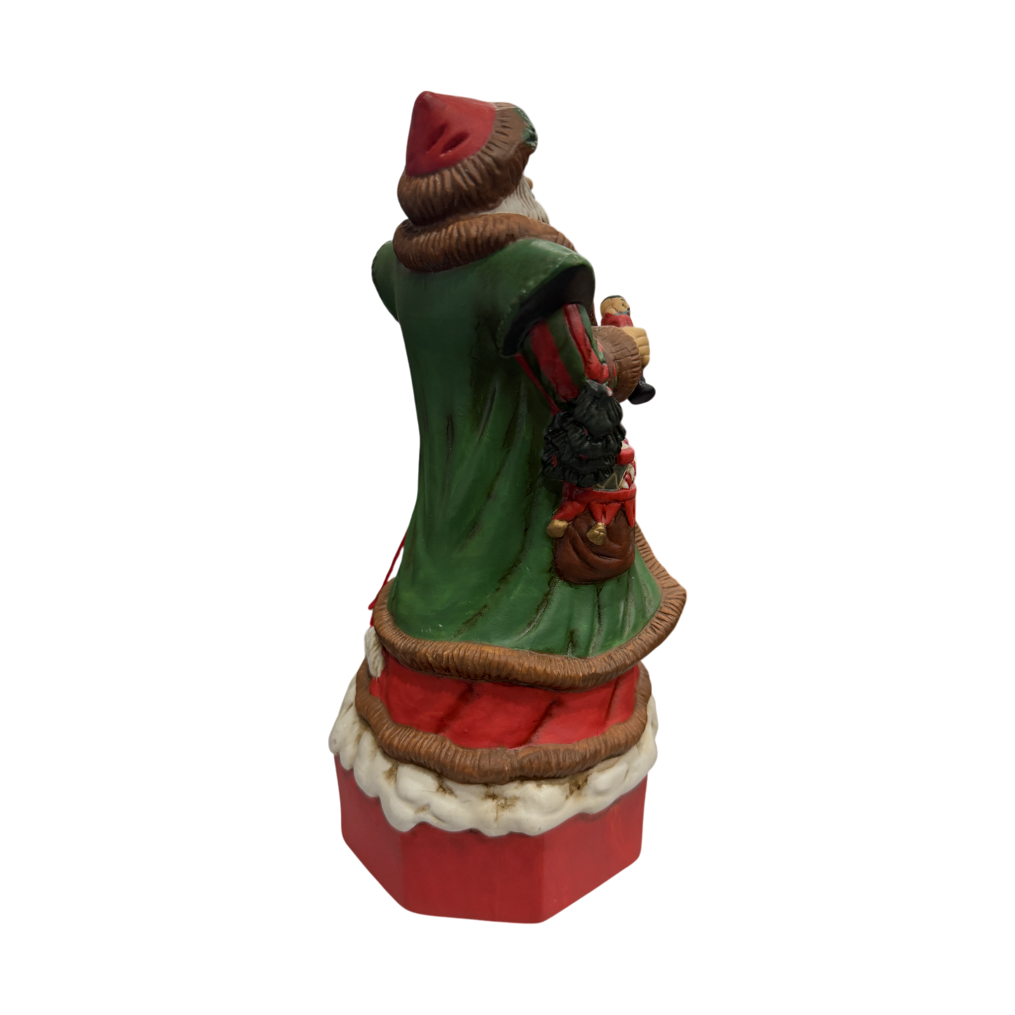 Merry Ole Soul Santa Music Box Figurine - Play Santa Coming To Town - 1993 - 11"