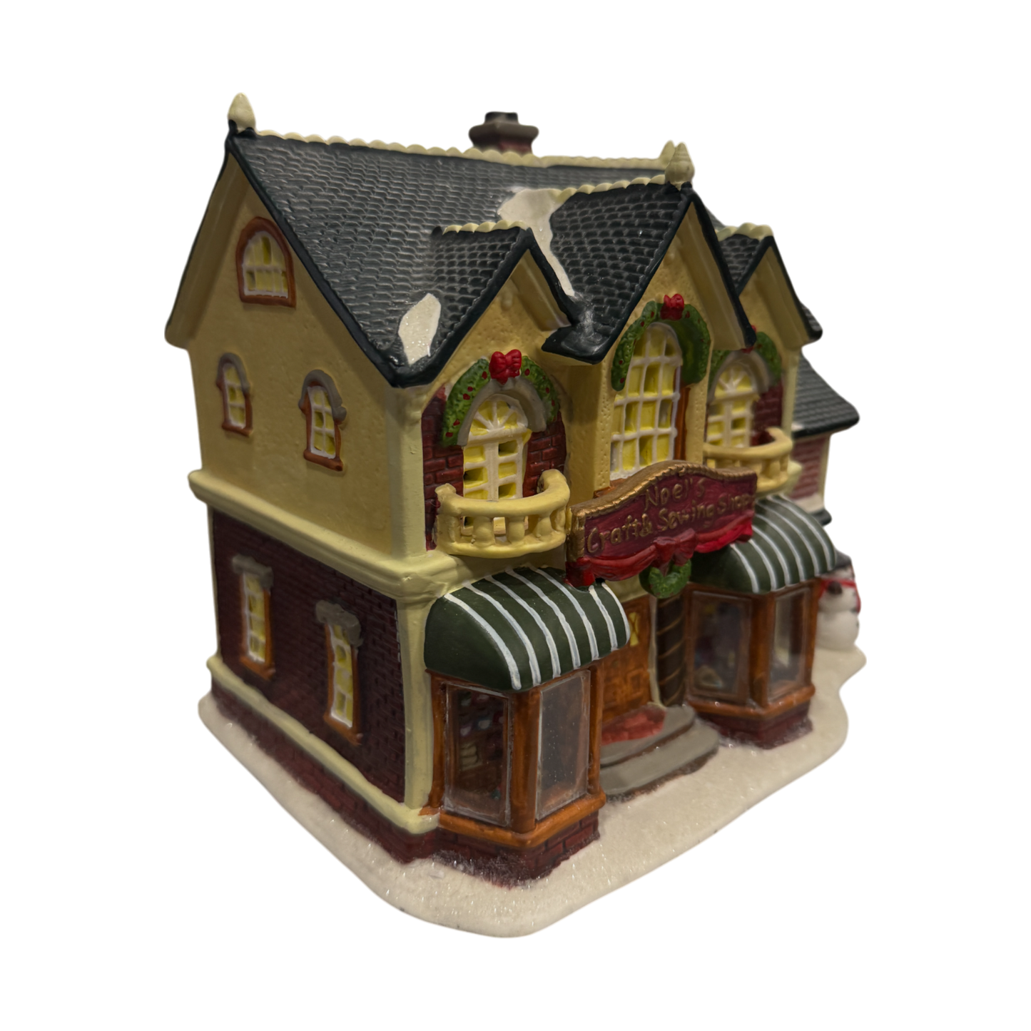 Holiday Inspirations - Noels Craft & Sewing Shop Christmas Village - 8"