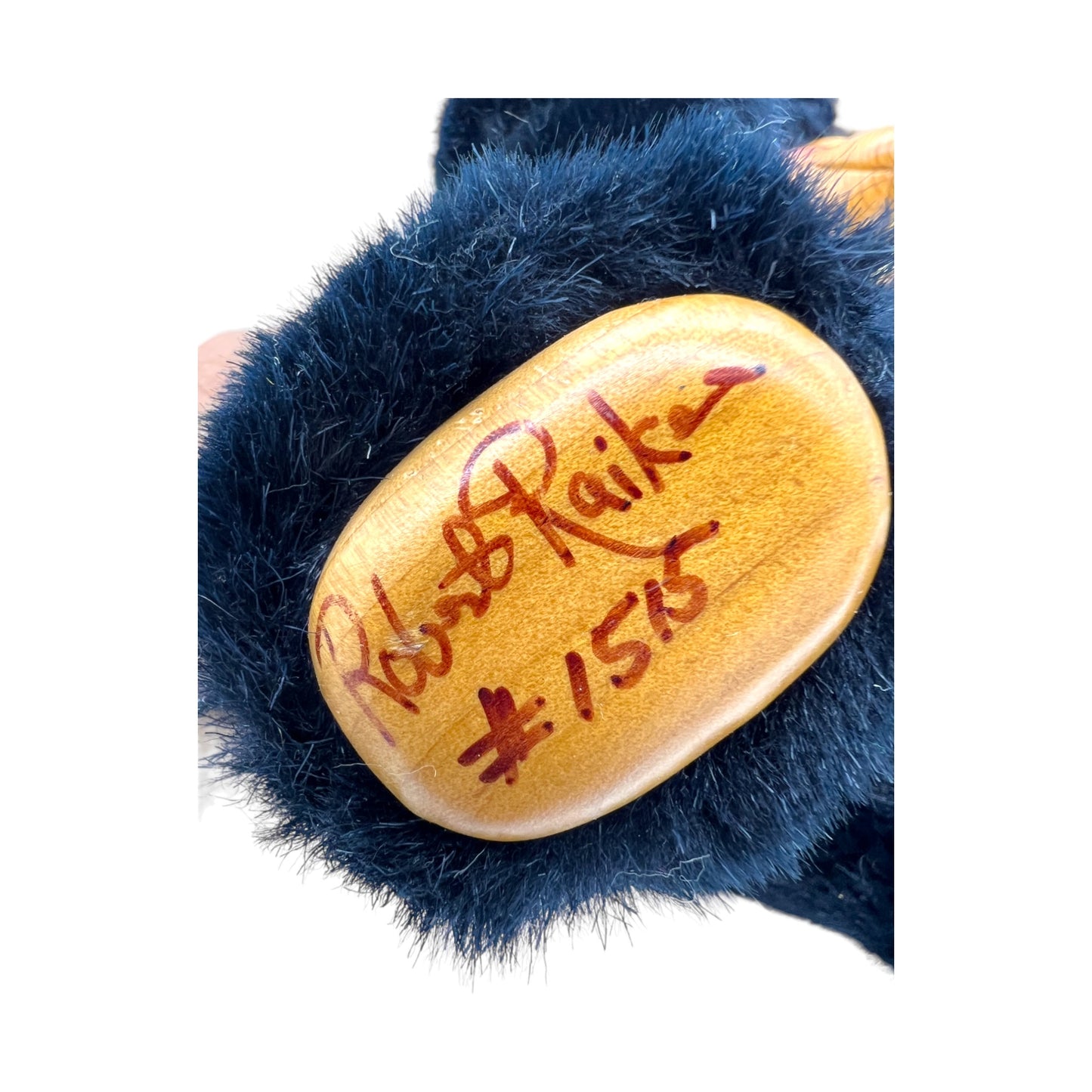 Raikes Applause Bear - Black Terry Bear - #1515 - Signed By Robert Raike - 11"