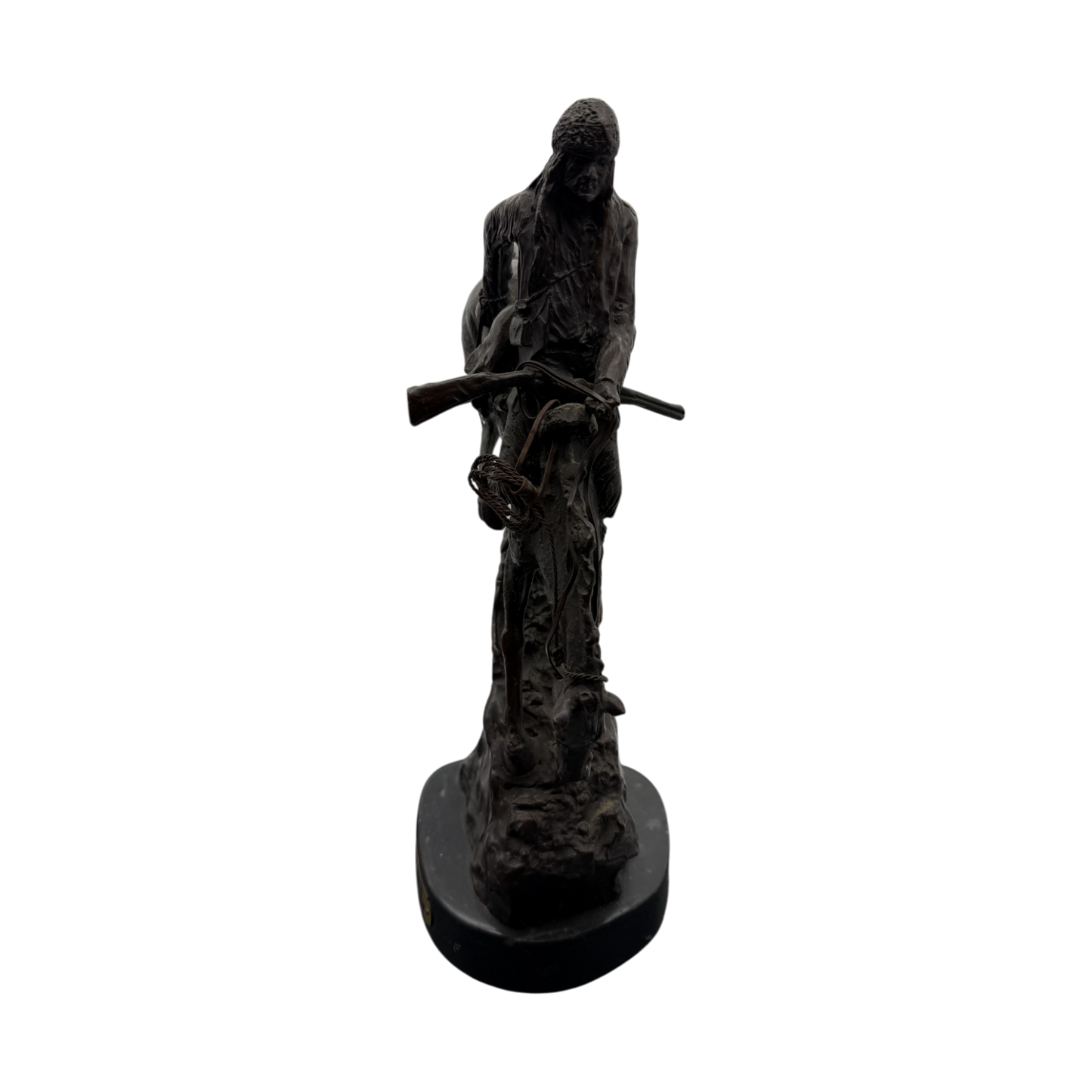 Fredric Remington - Mountain Man Bronze Sculpture - 14"