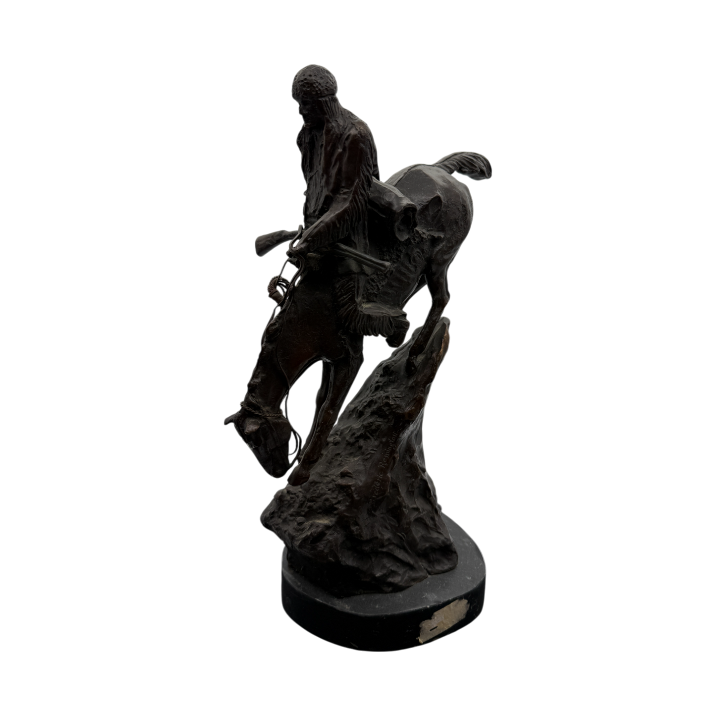 Fredric Remington - Mountain Man Bronze Sculpture - 14"