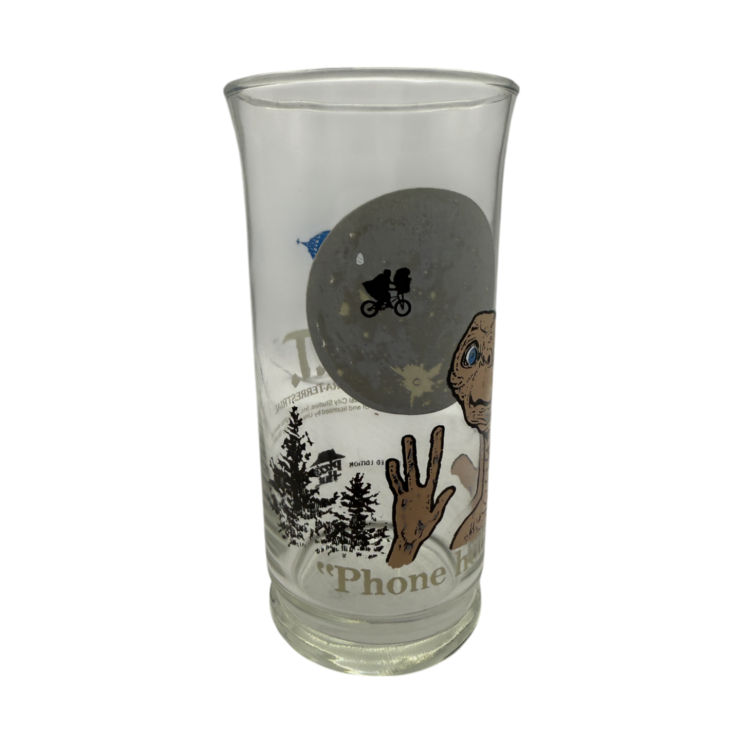 Pizza Hut - ET Phone Home Collectors Glass - 1982 - 6"
