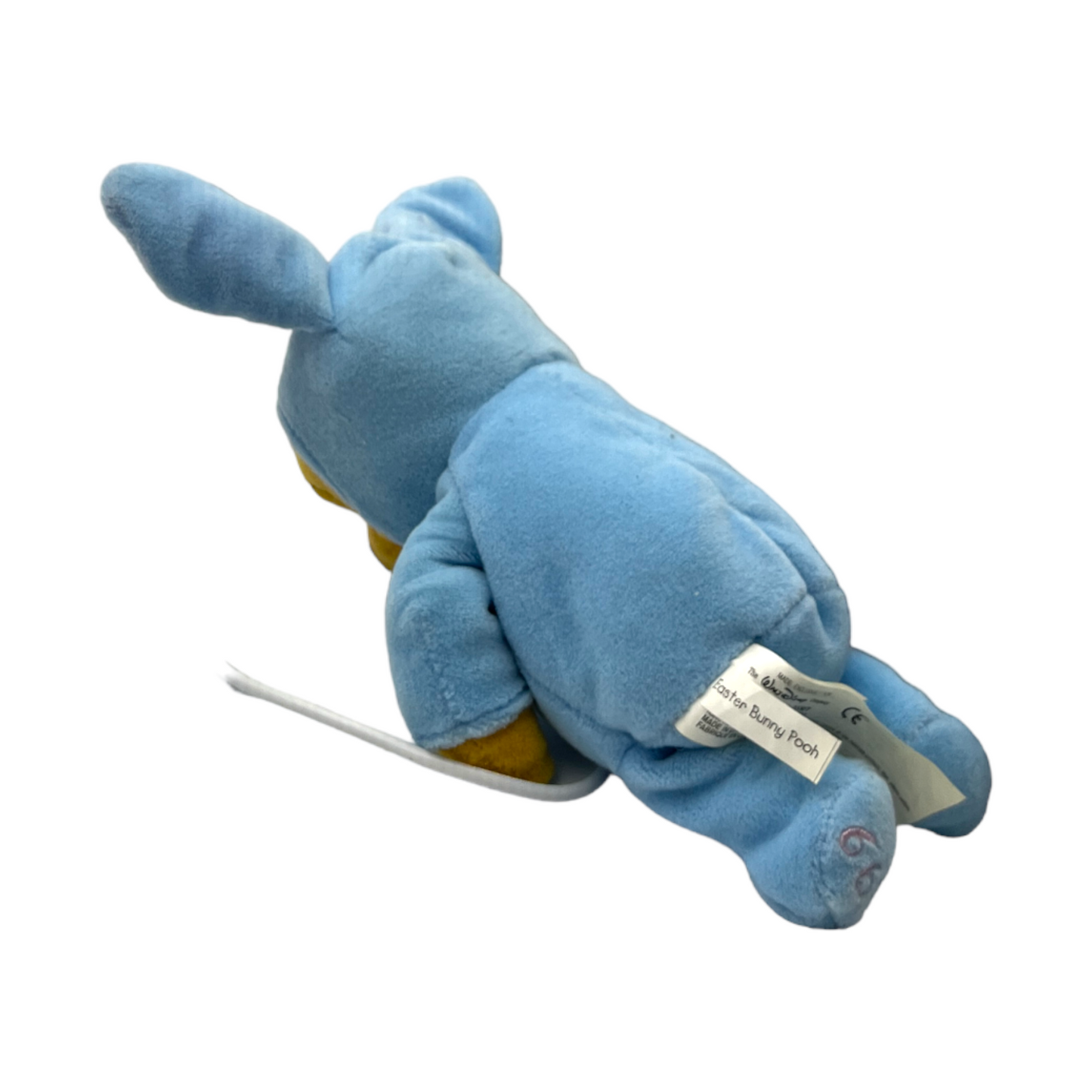 Disney Store - 1999 Easter Bunny Blue Pooh Mini Bean Bag - With Tag - 8"